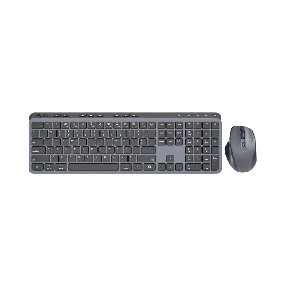 Meetion -CW330- 2.4G+Bluetooth office  Keyboard mouse Combo Black US