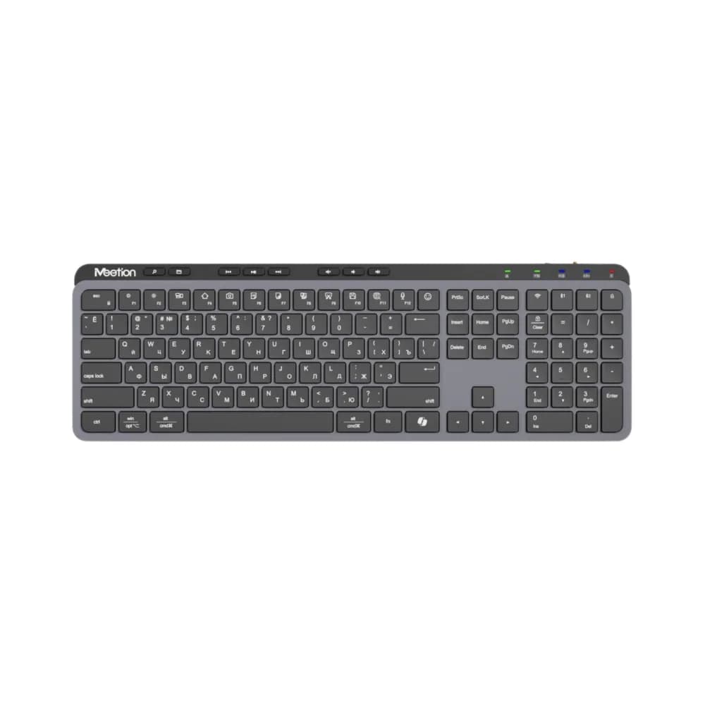 Meetion -WK330- 2.4G+Bluetooth office Keyboard Black US