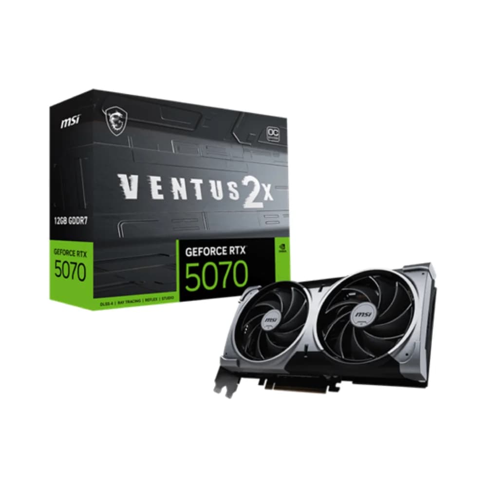 KARTE GRAFIKE – MSI GeForce RTX 5070 12G VENTUS 2X OC 12GB GDDR7
